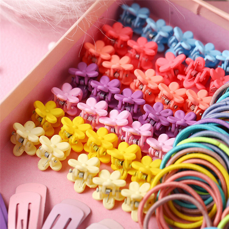 Kinderen Kleurrijke Nylon Elastische Haarbanden Voor Baby Meisjes Elastiekjes Set Kids Paardenstaart Houder Hoofdband Haar Accessoires 780Pcs