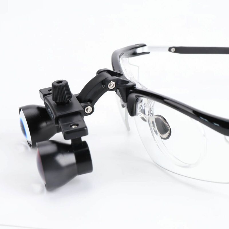 2.5X 3.5X occhialini chirurgici occhialini dentali possono con lente d'ingrandimento binoculare per faro a LED lente d'ingrandimento medica