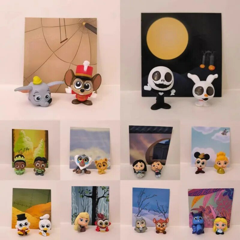 Disney Doorables figuras de Anime, juguetes de modelos de dibujos animados de la serie 11, Multi Peek, Nicolas, Piberius, muñeca Kawaii de ojos grandes, regalos de decoración