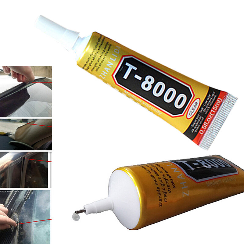 Cola T-8000 limpar cola epóxi resina selante artesanato industrial vidro jóias cola 1 pacote
