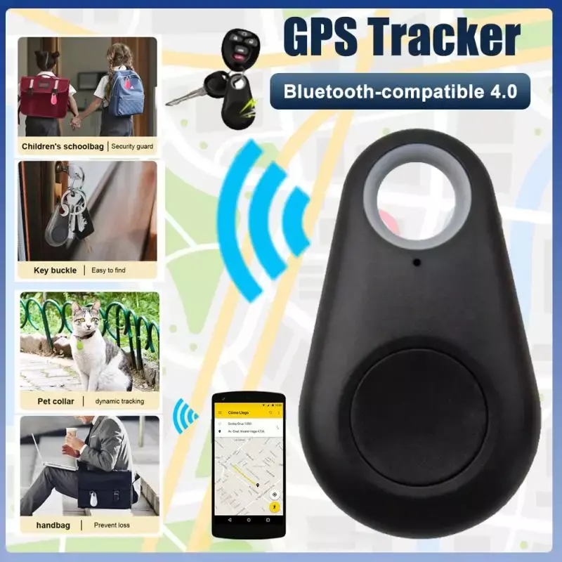 Mini traqueur GPS intelligent, détecteur anti-perte, traqueur iTag, alarme, localisateur GPS, positionnement sans fil, portefeuille, clé pour animaux de compagnie, 4.0
