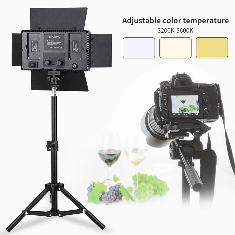 Новинка, Двухцветная светодиодная осветительная панель Led-600 Led для фотосъемки, 3200-5600K