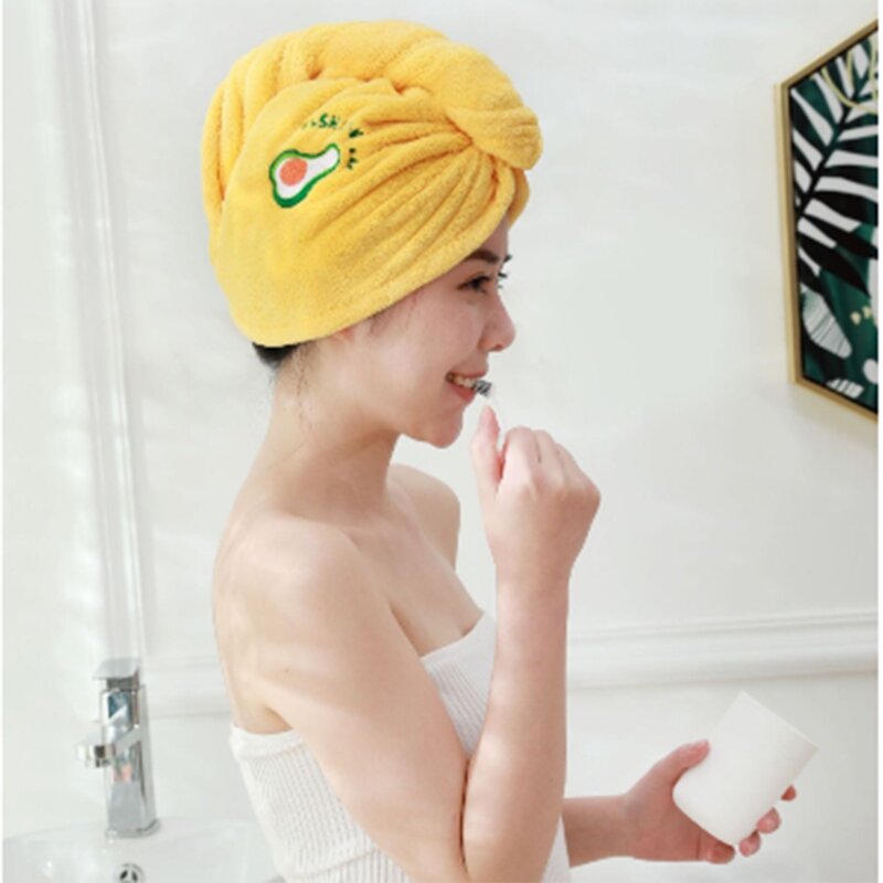 1 Set Ladies Soft Towel, Shower Cap Ladies Soft Bandana Girl Towel Towel Bath Hats