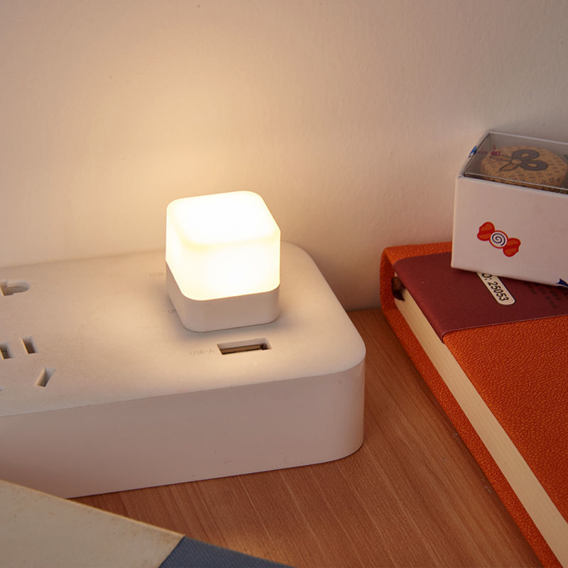 Lampu Plug USB portabel, lampu malam kecil meja baca lampu komputer ponsel lampu LED