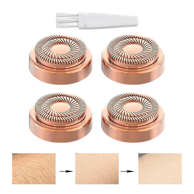 4Pcs Replacement Heads Hair Removal Tool with Cleaning Brush for Lipstick Hair Remover Gen 2
