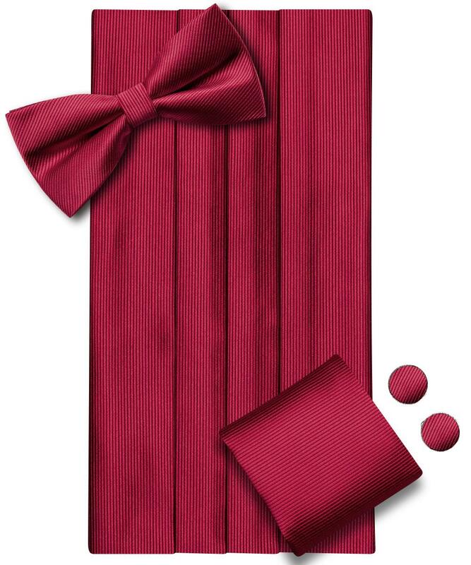 Hi-Tie Бургундия Шелковый мужской пояс винтажный формальный жаккардовый цветочный галстук-бабочка платок запонки пояс корсет для мужчин Выпускной банкет подарок