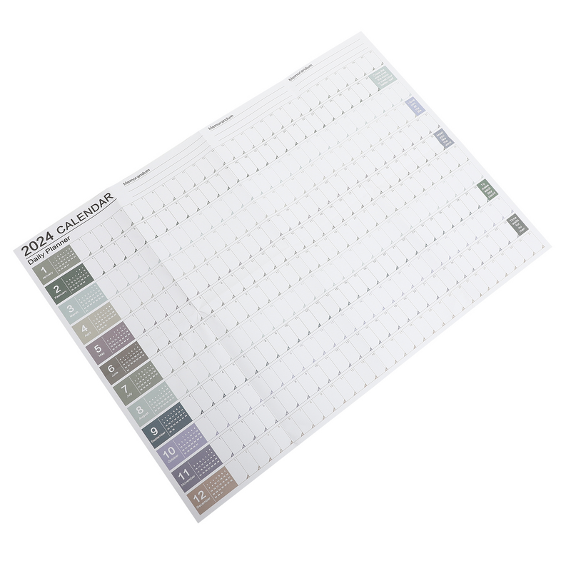 Yearly Wall Hanging Desk Calendar Planner Wall Desk Calendar Daily Schedule Desk Calendar Hanging Planner Office Schedule