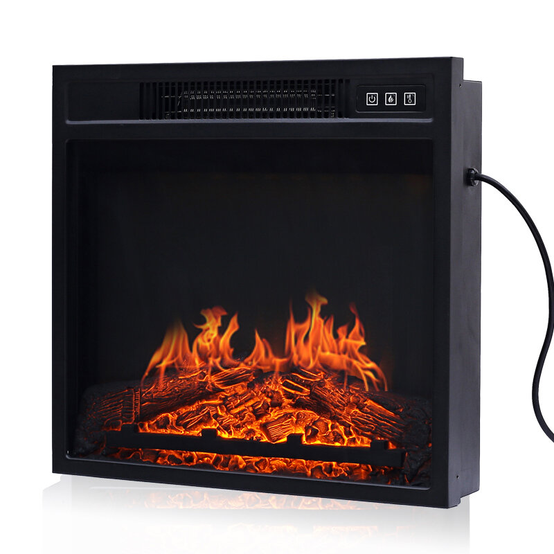 Fausse cheminée électrique avec feu 3D, 220V, 1800W, noyau décoratif, simulation de flamme