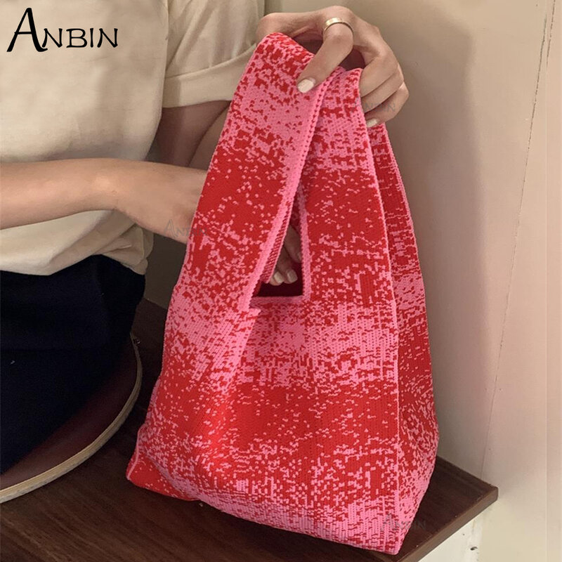 Женский корейский модный вязаный крючком жилет в форме большой сумки для женщин, девчачья винтажная милая вязаная сумка на плечо в стиле Харадзюку