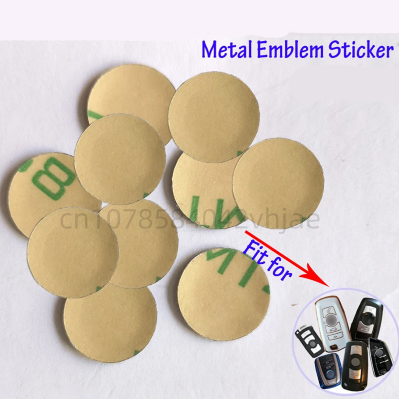 5 Stuks 11Mm Metalen Embleem Sticker Voor Bmw Remote Aluminium Ronde Logo Voor 3 / 5 / 7 Serie Z 4X3X4X5X6 F Serie F15