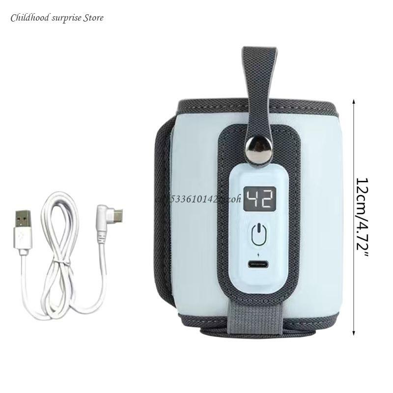Bolsa calentadora biberones portátil para bebé, calentador alimentado por USB, bolsa calefactora aislada, envío directo