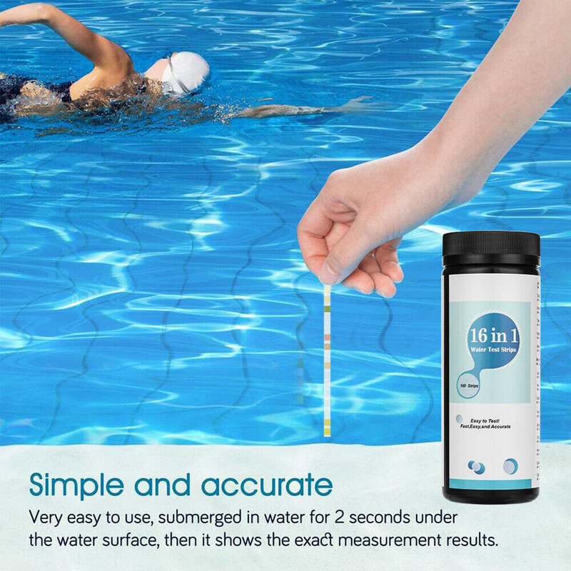 16 in 1 Trinkwasser testkit Streifen zur Überprüfung des Wasser qualitäts tests Aquarium Pool Trink teststreifen Haus wasser qualitäts test