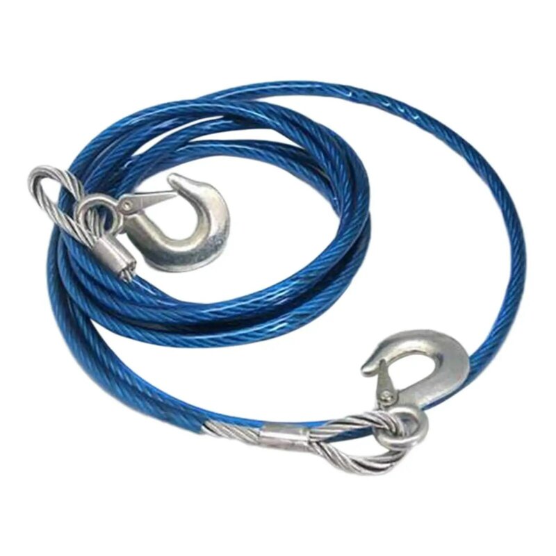 Tow Rope Heavy Duty Tow Strap with Hooks for Vehicle Recovery Towing