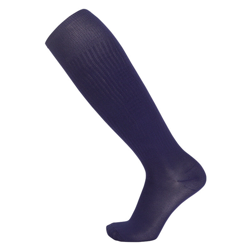 1 paio di calzini da calcio da allenamento a tubo alto in tinta unita sottile calzini sportivi da uomo professionali a tubo lungo per bambini sopra il ginocchio