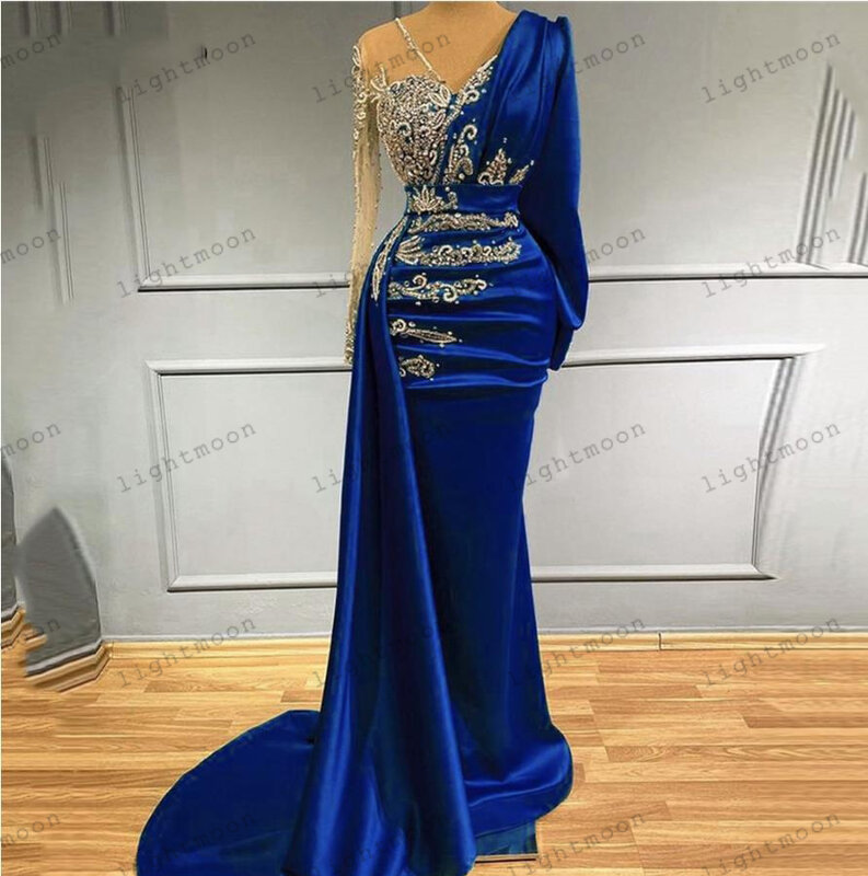 Classic Evening Dresses Elegant Prom Dress V-Neck Ball Gowns Embroidery Floor Length Robe For Formal Party 2024 Vestidos De Gala