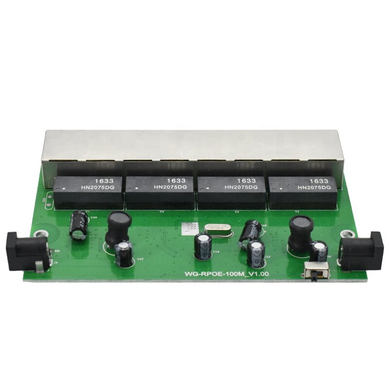 custom 10/100Mbps 24V Power Supply 8 RJ45 Ports Reverse PoE Switch with VLAN