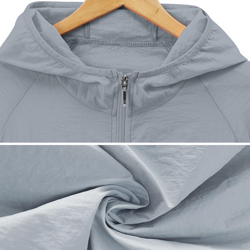 Ice InjClothing-Veste à capuche ultra fine pour homme, protection solaire, manteau de plage, imperméable, séchage rapide, cool, extérieur, été