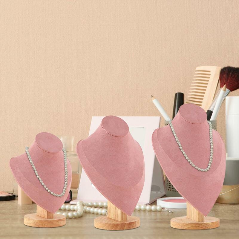 Jewelry Display Mannequin Bust Necklace Display Stand Freestanding Storage Rack Shelf Necklace Display Bust for Countertops