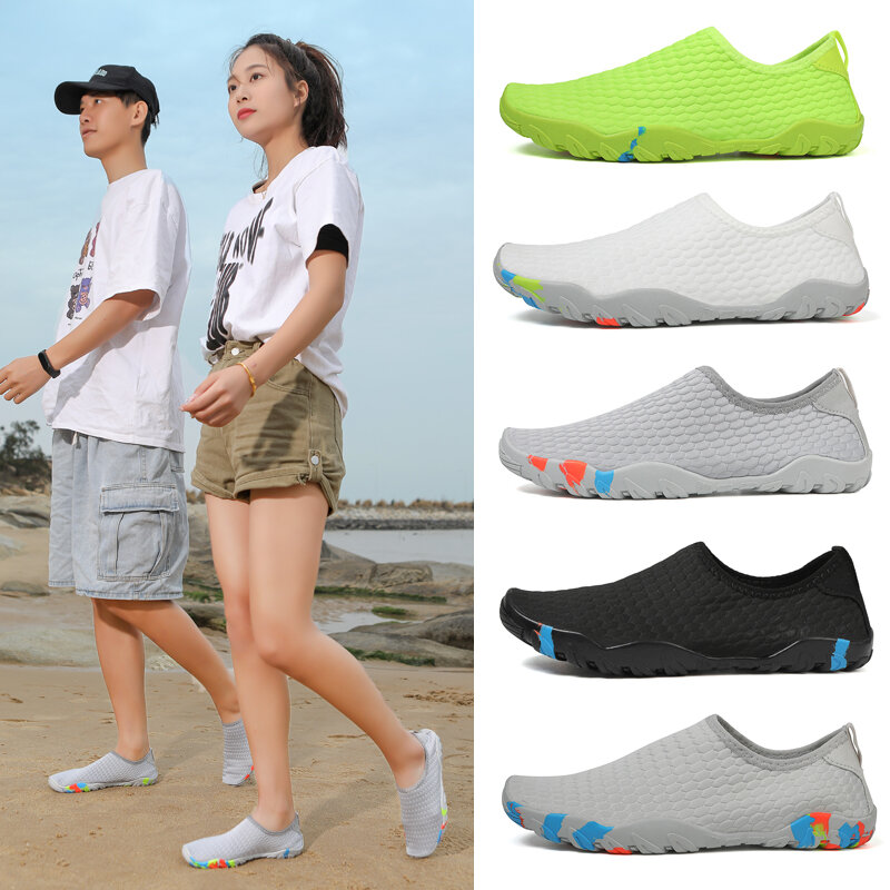 Легкие мужские кроссовки для воды, Спортивная прогулочная обувь, быстросохнущие прочные, для взрослых, пляжные тапочки, Сникерсы, для занятий йогой