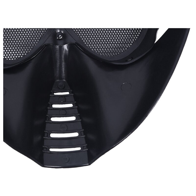 3X Mask Airsoft Protective Mask Paintball Black New