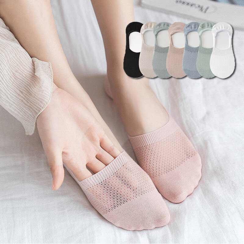 5 пар, женские прозрачные дышащие летние тонкие мягкие шелковые носки
