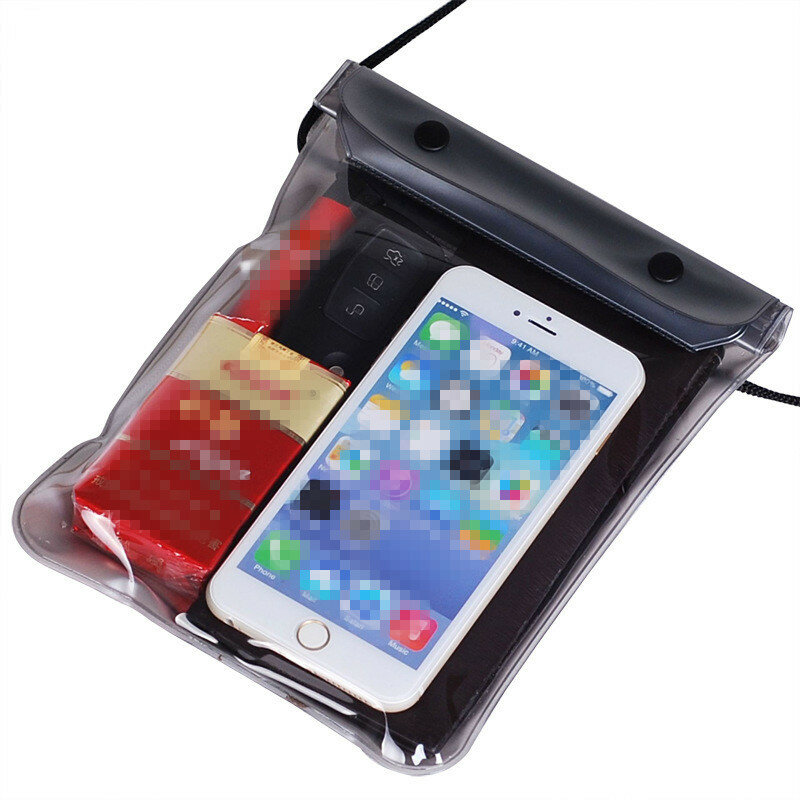 ว่ายน้ำกระเป๋าโทรศัพท์กระเป๋าสตางค์คีย์เก็บสามชั้น Super-Tight Seal คู่ Fix แก่งกลางแจ้งกันน้ำ