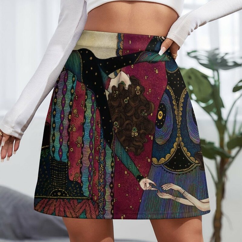 Klimt Muses III minifalda para mujer, ropa de estilo coreano