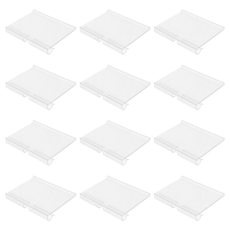 50 buah Label harga ritel pemegang tampilan tanda barang dagangan (putih)