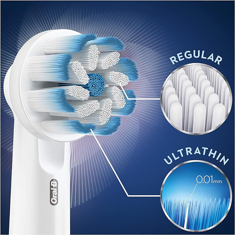 Original Oral B EB6 Electric Toothbrush Heads Sensitive Ultra Soft Bristle Gum Care Gentle Clean Replacement Brush Heads Refills