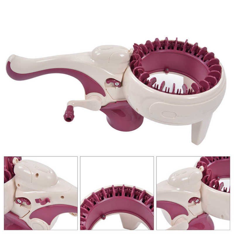 Knitting Machine Multipurpose Round Knitting Machine DIY Plastic Hand Portable for 6 Years Old + for Scarf