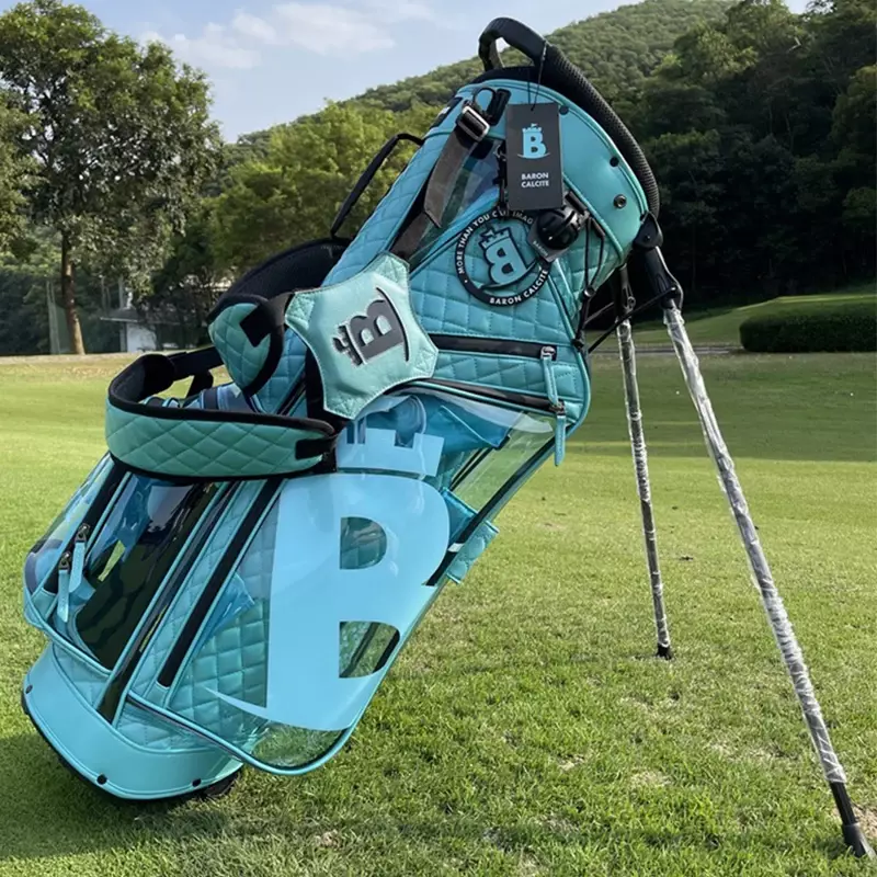 Bolsa de golfe de alta qualidade com suporte, mochila leve azul, equipamento de golfe, bolsa padrão, nova, 2024
