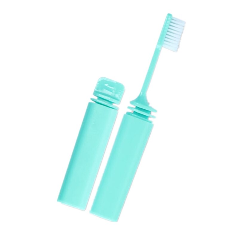 Y1UF Brosse à dents de voyage portable Brosse à dents pliante Outil de soins bucco-dentaires Brosse à dents souple