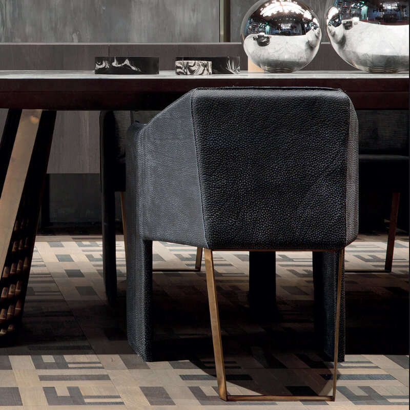 Sedia da pranzo di lusso di vendita calda sedia di legno di cuoio della mobilia della sala da pranzo di design innovativo di fascia alta