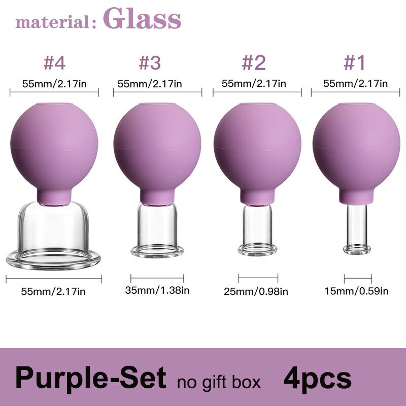 Rubber Cupping Face Massager Vacuum Eye Skin Lifting Facial Cups Anti Cellulite Jar Anti-Wrinkle Cupping Therapy Beauty Tool
