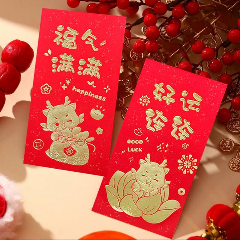 Dragon Pattern Envelope New Year Money Packet Chinese New Year Envelopes Dragon Pattern Lucky Packets for Spring Festival Set