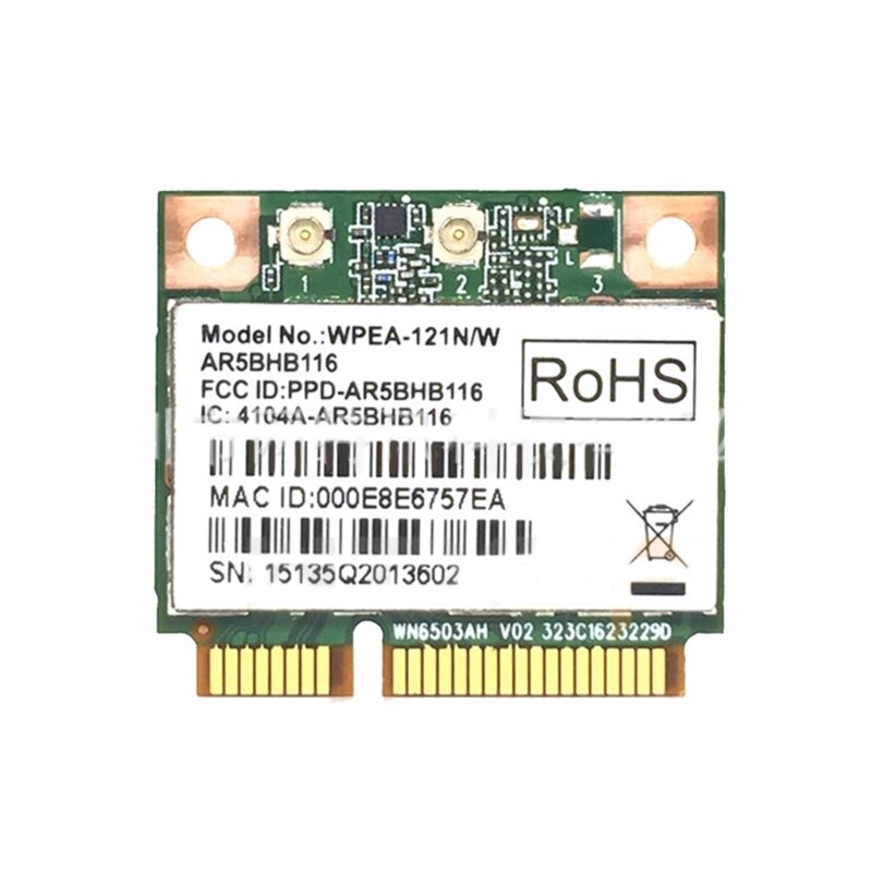 Tarjeta inalámbrica Mini PCI-E, AR9382, AR5BHB116, 802,11, 300Mbps, WiFi, 2,4/5G, envío directo