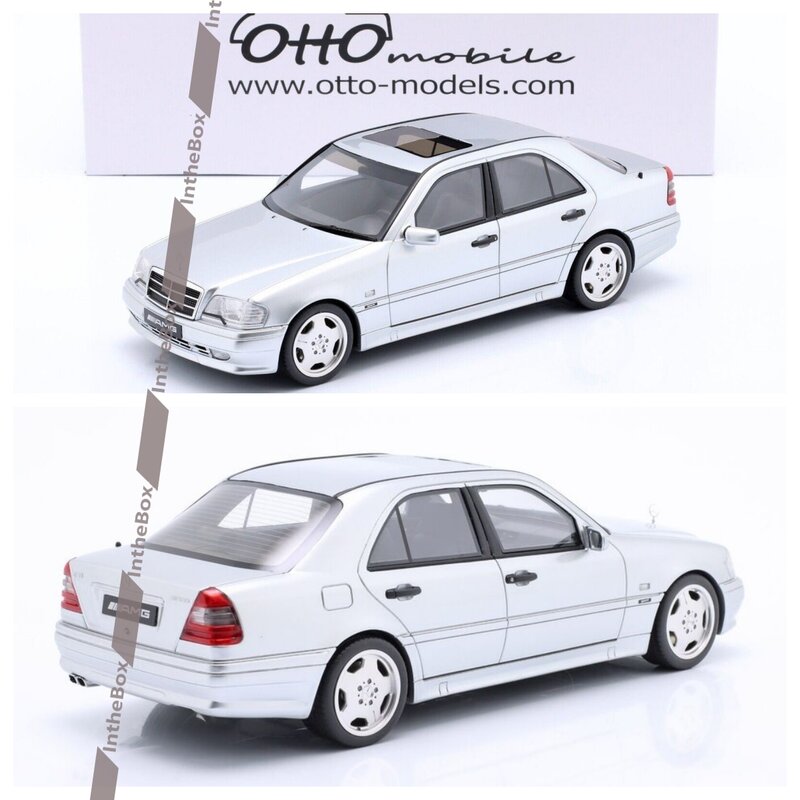 Kanto Mobile Car Collection Limited Edition, MB Classe C, C36, WAth, 1994 Silver, L.E.1, 3000-1/18, New Resin Model, Hobby Toys