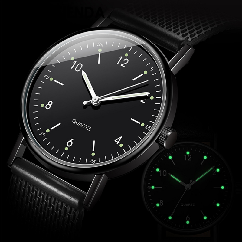 Zegarek męski 2024 luksusowa tarcza marki zegarki kwarcowe biznes prosty świecący zegarek z siateczki damski zegar Reloj Hombre Montre Homme