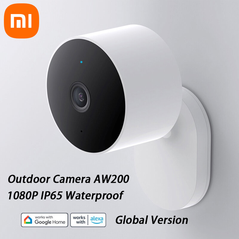 Global Version Xiaomi Outdoor Camera AW200 1080P IP65 Waterproof WiFi Infrared Night Vision with Alexa Google Home Mijia App