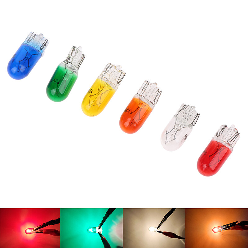 10 Stück Lese lampe Innen abstand Glühbirnen Auto w5w t10 194 158 Halogenlampen Bernstein/Weiß 12v 5w Keil lampe Instrumenten licht