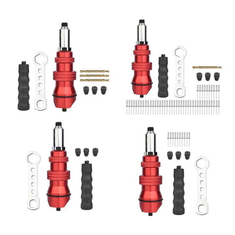 Cordless Drill Riveter Adapter, Elétrica Rivet Nut, Adaptador para móveis carpinteiro
