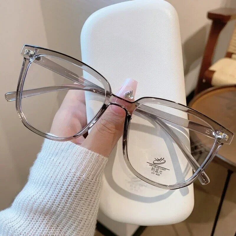 Anti Blue Light Anti Radiation Myopia Eyeglasses Trendy Near Sight Eyewear Eye Protection Flat Light Mirror 0-1.0-1.5-2.0 To-6.0
