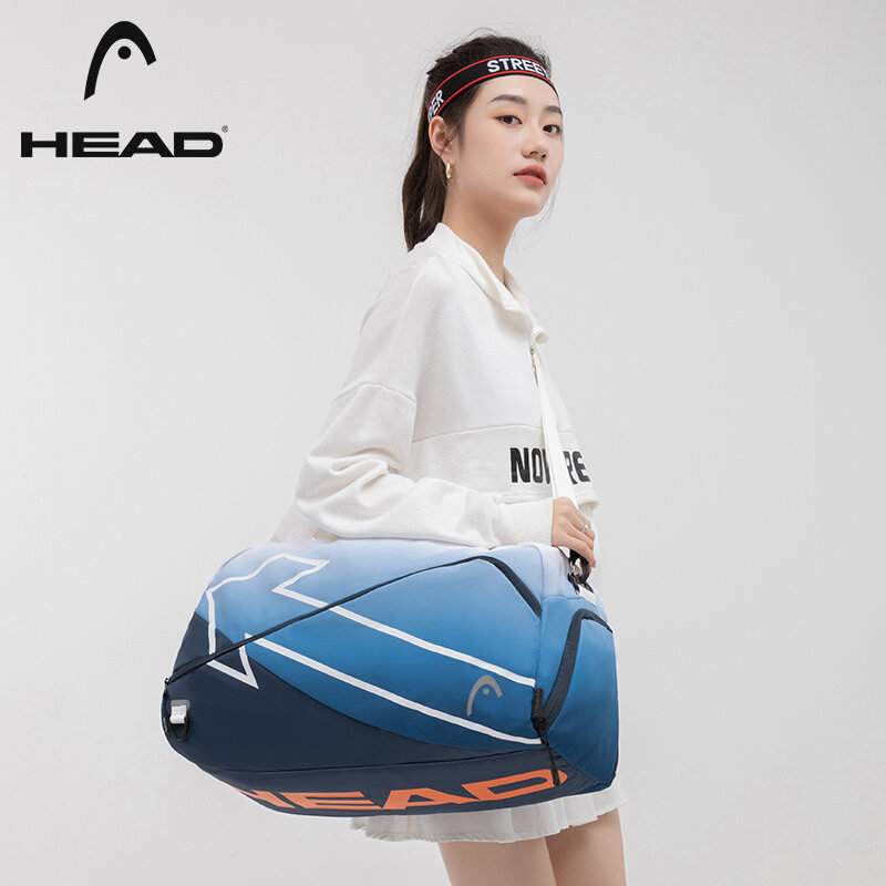 HEAD Waterproof Travel Bag Shoulder Duffle Luggage Bags with Shoes Compartment Wet Pocket,Women Men Handbag Tennis Sports Gym