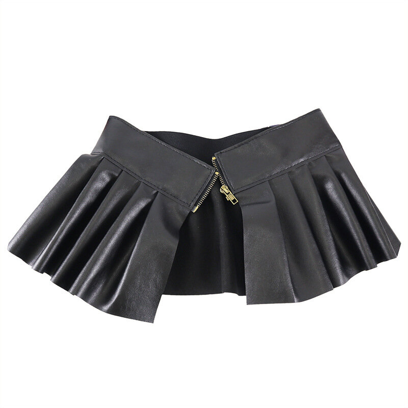 Nieuwe Pu Leather Peplum Riem Persoonlijkheid Vrouwen Elastische Taille Riemen Tailleband Slanke Streetwear Elegante Dames Accessoires