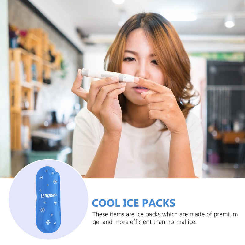 Ice Packs Cold Reusable Insulin Injuries Cooler Compress Nylon Travel Freezer Wrap Knee Soft Hot Cool Medication Or Aid First