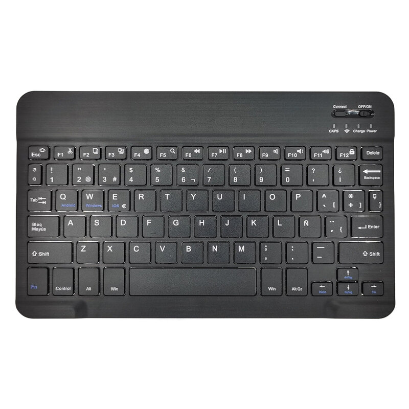10 inch Portable Mini Wireless Bluetooth Spanish Russian Korean Keyboard For iPad XiaoXin Pad Tablet Laptop IOS Android Phone