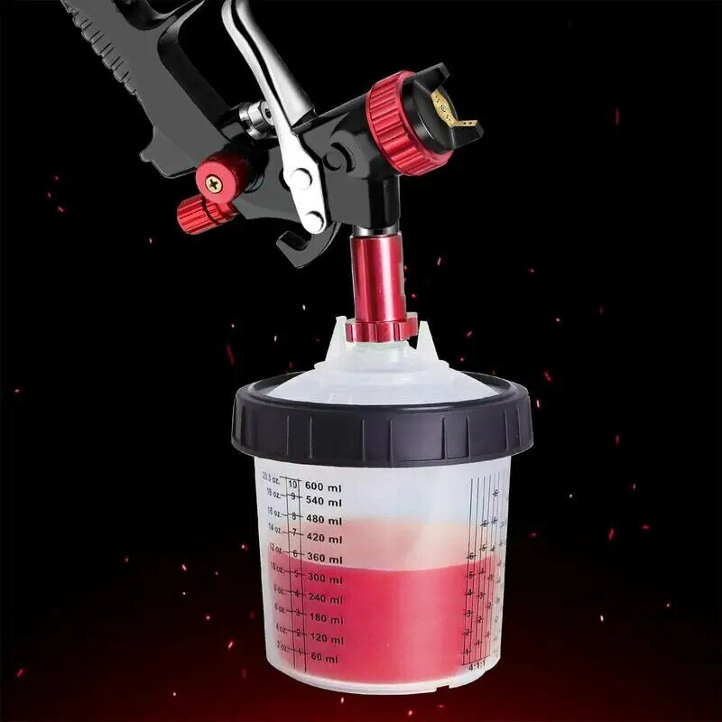 auto  Paint System Hard Cups Practical Paint Sprayer Automotive Mixing Cup Sprayer Outer Cups With Clear Scale For Car Spraying