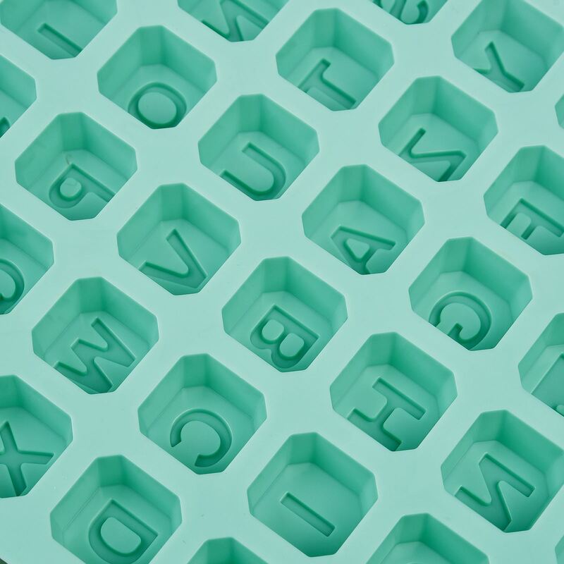 Силиконовая форма в виде букв алфавита, 48 букв