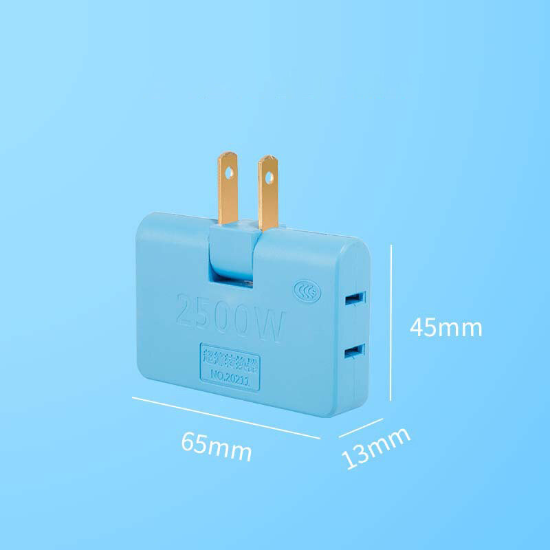Rotatable Socket Converter One In Three 180 Degree Extension Plug Multi plug Mini Slim Wireless Outlet Adapter Light Convenien