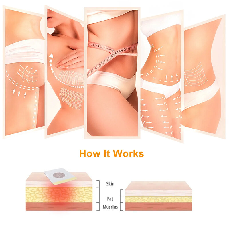 10Pcs Fat Burning Weight Loss Product Navel Patch High-Efficiency Fat Burning Weight Loss Whole Body Anti Cellulitis Thin Thing